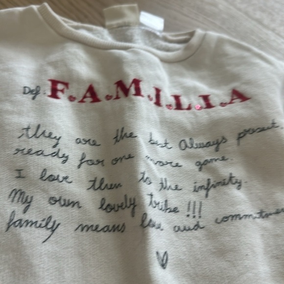 Zara Baby Familia Definition Sweatshirt 2/3Y - Picture 2 of 3